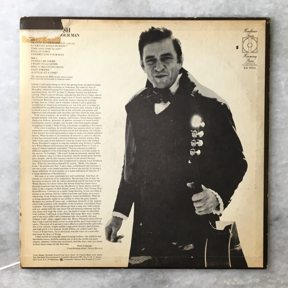 Johnny Cash 'Understand Your Man' Vinyl Record - Picture 5 of 13